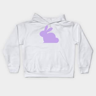 Pastel purple solid rabbit Kids Hoodie